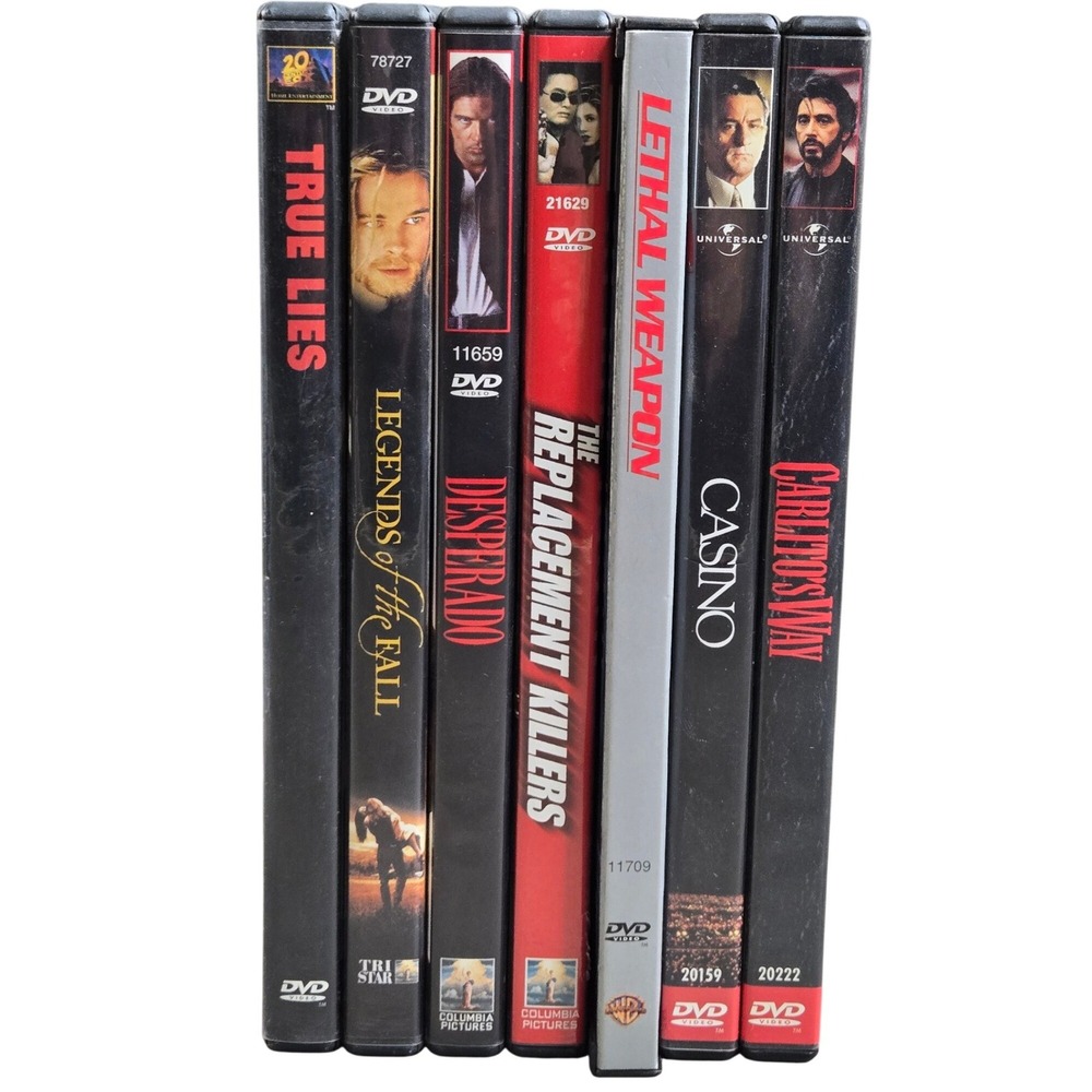 Lot 7 DVD Desperado True Lies Casino Carlitos Way Legends Fall Action Lethal
